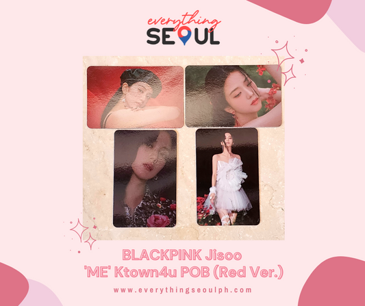 BLACKPINK Jisoo 'ME' Ktown4u POB Photo Card Set (Red Ver.)