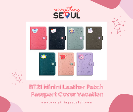BT21 Minini Leather Patch Passport Cover Vacation