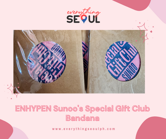 ENHYPEN Sunoo's Special Gift Club Bandana