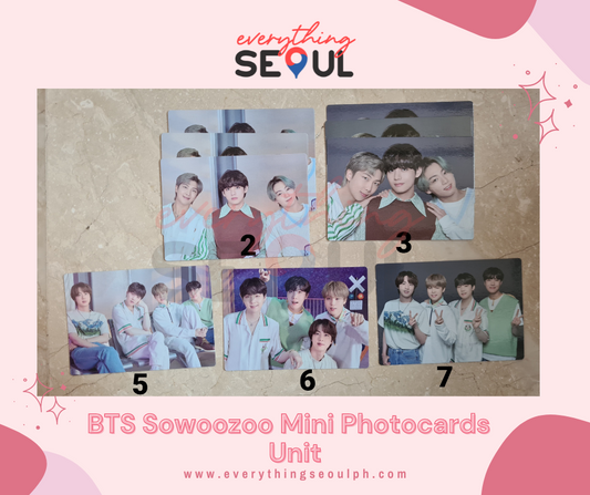BTS Sowoozoo Mini Photocards (Unit)