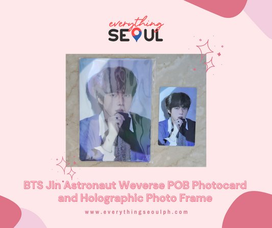 BTS Jin Astronaut Weverse POB (Photocard and Holographic Photo Frame)