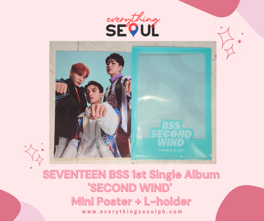 SEVENTEEN BSS 1st Single Album 'SECOND WIND' Weverse POB Mini Poster + L-holder