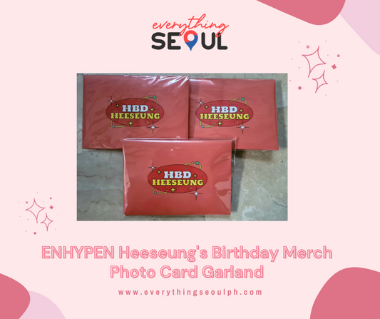 ENHYPEN Heeseung's Birthday Merch Photo Card Garland