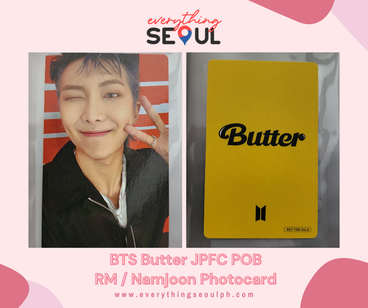 BTS Butter Japan Fan Club JPFC POB RM / Namjoon Photocard