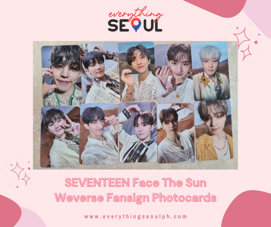 SEVENTEEN 4th Album 'Face The Sun' Weverse Fansign Photocards