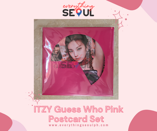 ITZY Guess Who Pink Postcard Set