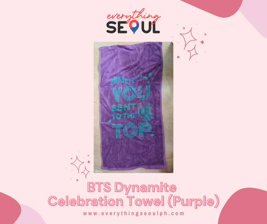 BTS Dynamite Celebration towel (purple)