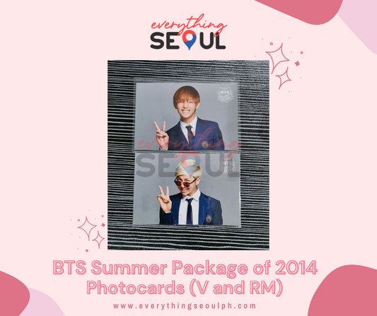 BTS Summer Package of 2014 Photocards (V and RM)