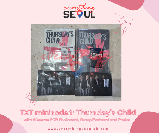 TXT minisode2 : Thursday's Child with Weverse POB Photocard, Group Postcard and Poster