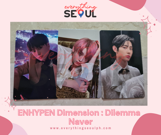 ENHYPEN Dimension : Dilemma Naver Photocards