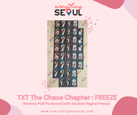 TXT The Chaos Chapter : FREEZE Weverse POB Photocard (with Random Magnet Frame)