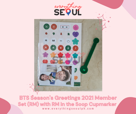 BTS Season's Greetings 2021 Member Set (RM) with RM In the Soop Cupmarker