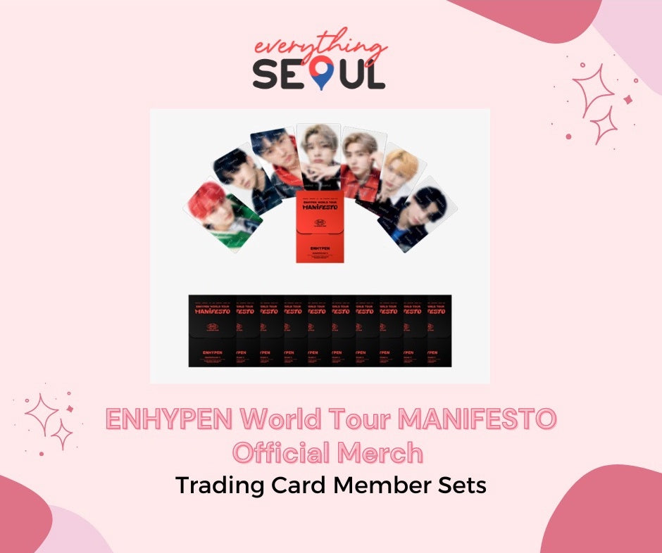 ENHYPEN MANIFESTO World Tour Trading Cards Member Set